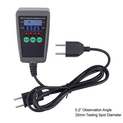 Medidor retrorreflector de alta precisión con fuente de alimentación de 6 V CC, ángulo de observación de 0,2°, diámetro del punto de ensayo de 32 mm