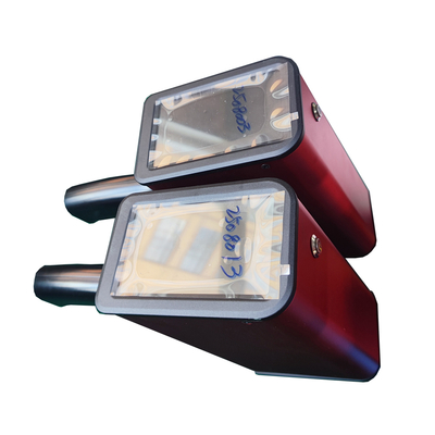 Medidor retro reflectante amarillo gris con fuente de alimentación de 6V DC, 4 pilas AA y 999 datos de prueba