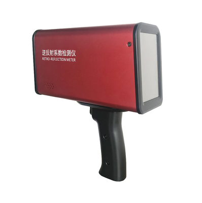 Medidor retrorreflector de alta precisión con fuente de alimentación de 6 V CC, ángulo de observación de 0,2°, diámetro del punto de ensayo de 32 mm