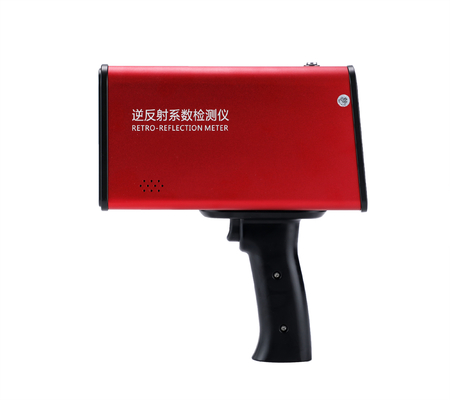 Medidor retrorreflector de alta precisión con fuente de alimentación de 6 V CC, ángulo de observación de 0,2°, diámetro del punto de ensayo de 32 mm