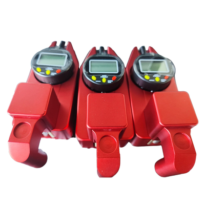 Medición precisa del espesor de las marcas viales rojas con precisión de 0.02 mm